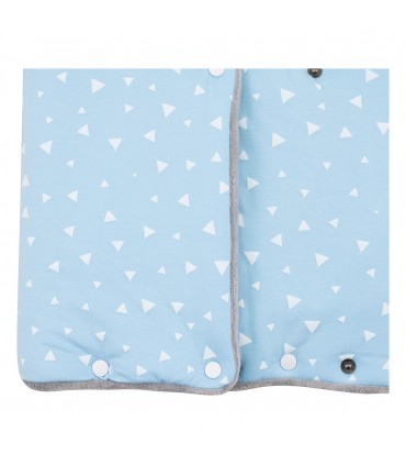 Saco capazo bebe - Detalle inferior Blue Sparkles