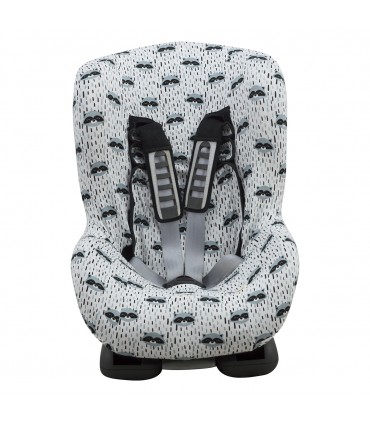 Funda silla coche universal - Vista frontal Racoon Town