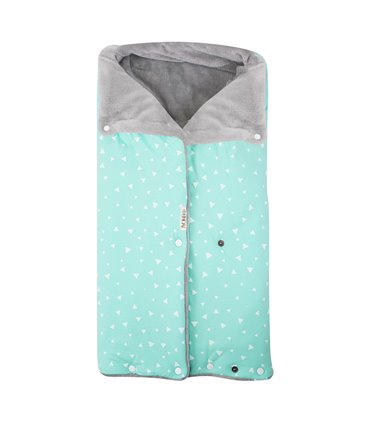 Saco capazo bebe - Vista frontal Mint Sparkles