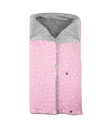 Saco capazo bebe - Vista frontal Pink Sparkles