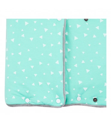 Saco capazo bebe - Detalle inferior Mint Sparkles