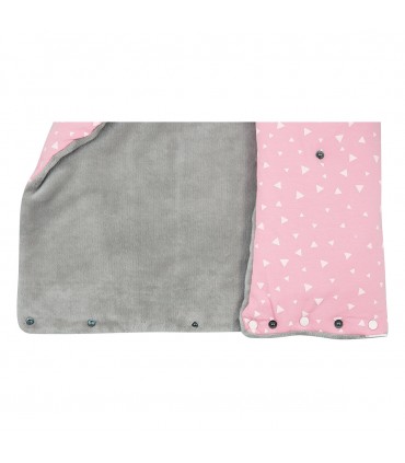 Saco capazo bebe - Detalle botón Pink Sparkles
