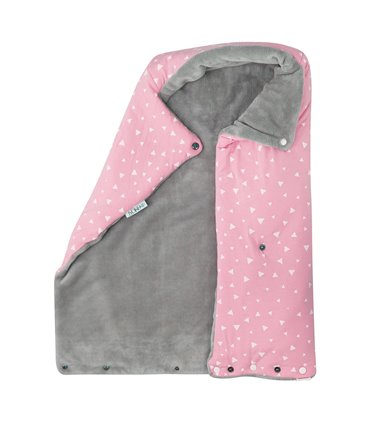 Saco capazo bebe - Vista interna y externa Pink Sparkles