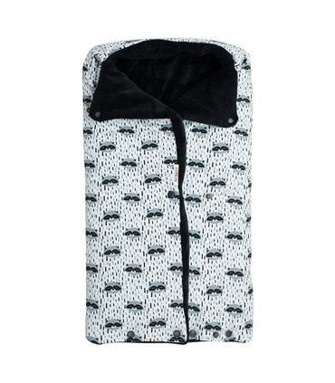 Saco capazo bebe - Vista frontal Racoon Town