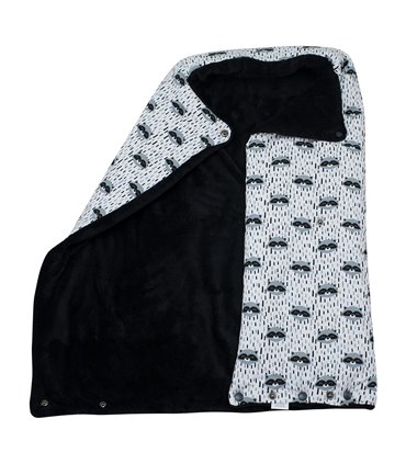 Saco capazo bebe - Vista interna y externa Racoon Town