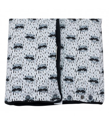 Saco capazo bebe - Detalle inferior Racoon Town