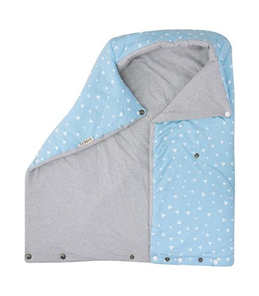Saco capazo bebe - Vista interna y externa Blue Sparkles