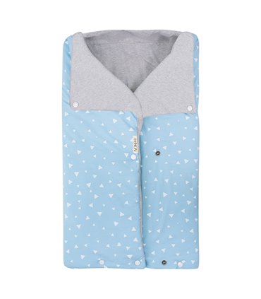 Saco capazo bebe - Vista frontal Blue Sparkles