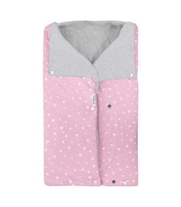Saco capazo bebe - Vista frontal Pink Sparkles