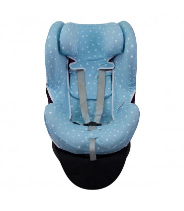Cybex Sirona Q y Z i size - Vista frontal Blue Sparkles