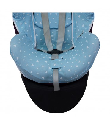 Cybex Sirona Q y Z i size - Detalle inferior Blue Sparkles