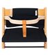 Stokke Tripp trapp - Vista frontal con retenedor Black Series