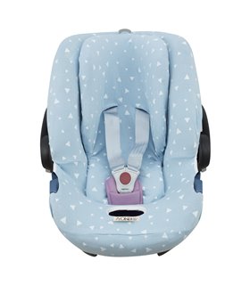 Cybex Aton 4 - Vista frontal Blue Sparkles