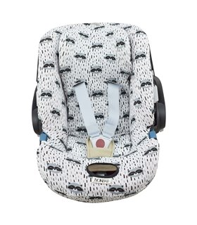 Cybex Aton 5 y Gb Idan - Vista frontal Racoon Town