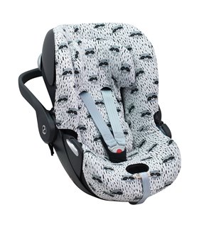 Cybex Cloud Q y Aton M - Vista 3/4 Racoon Town