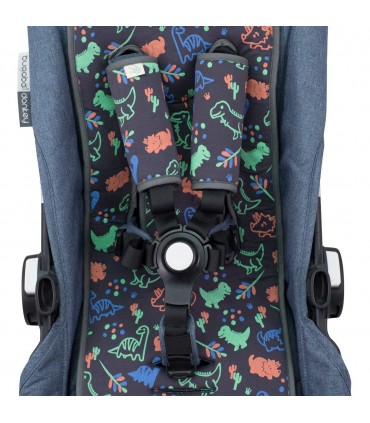 cochecito gemelar - Ojal para correas de seguridad Happy dino