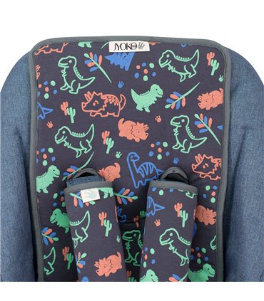 cochecito gemelar - Detalle ojal Happy dino