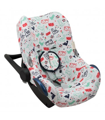 Maxi cosi Cabriofix, City mini e Inglesina - Vista 3/4 Dino Party