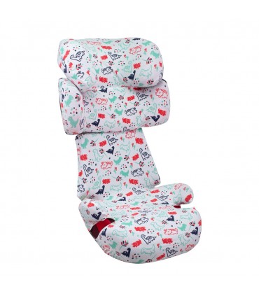 Cybex Solution X - Vista 3/4 desplegada Dino Party