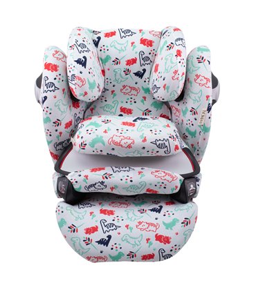 Cybex Pallas M-Fix y S-Fix - Vista frontal Dino Party