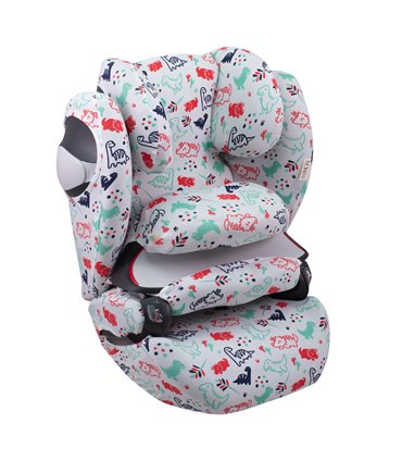 Cybex Pallas M-Fix y S-Fix - Vista 3/4 Dino Party