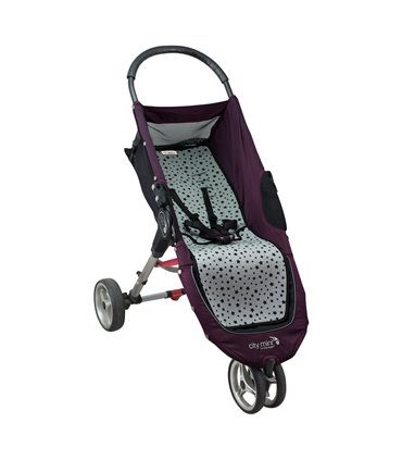 Jogger City mini y Joolz - Vista 3/4 desplegada Black Star