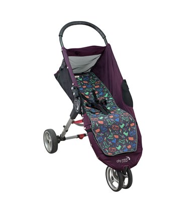 Jogger City mini y Joolz - Vista 3/4 desplegada Happy Dino