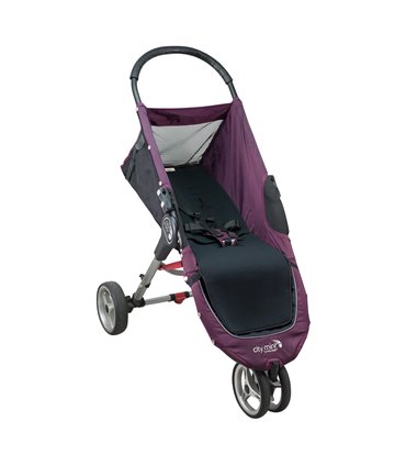 Jogger City mini y Joolz - Vista 3/4 desplegada Black Series