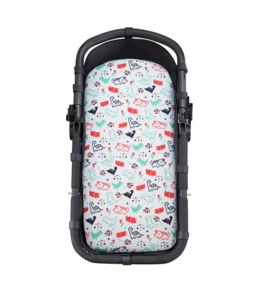 sábana bajera  - Vista frontal Dino party