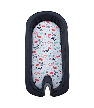 sábana bajera  - Vista frontal abierto Dino party