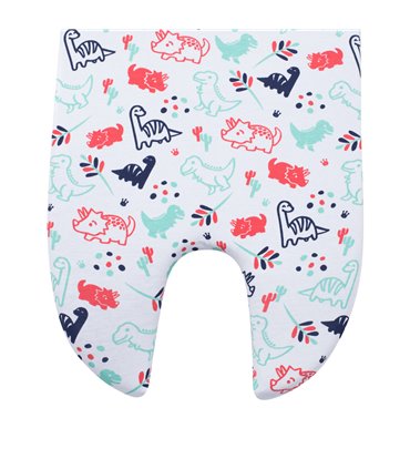 sábana bajera  - Detalle estampado Dino party