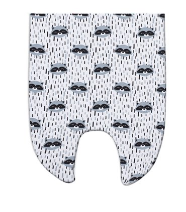 sábana bajera  - Detalle estampado Racoon town