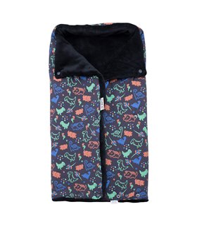 Bolsa alcofa para bebê - Vista frontal Happy Dino