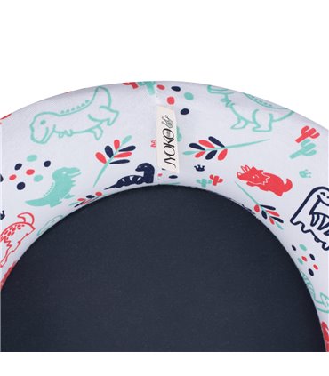 cubre capazo - Detalle etiqueta Dino party