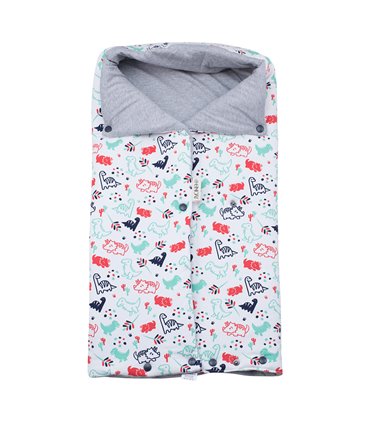 Saco capazo bebe - Vista frontal Dino Party