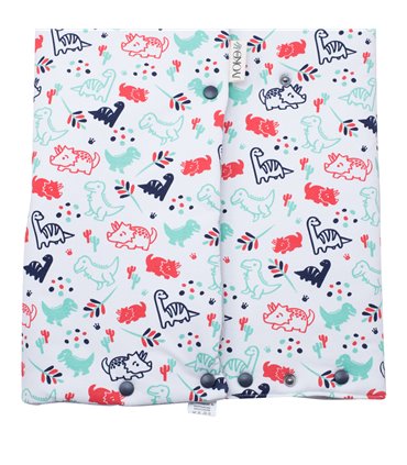 Saco capazo bebe - Detalle inferior Dino Party