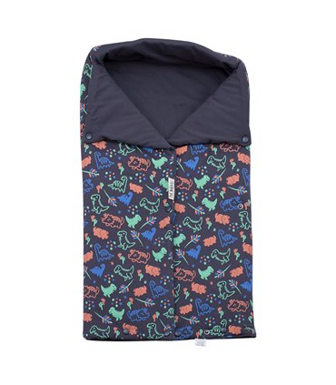 Saco capazo bebe - Vista frontal Happy Dino