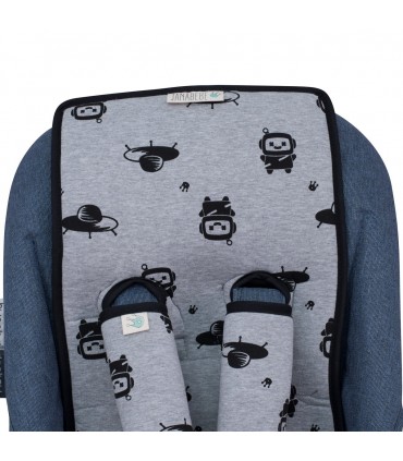 cochecito gemelar - Detalle ojal Robot space