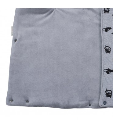 Saco capazo bebe - Detalle botón Robot Space