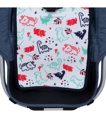 cochecito gemelar - Detalle inferior dino party