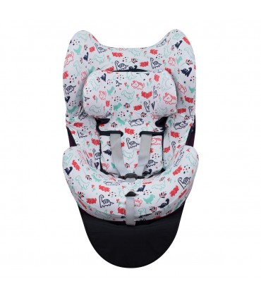 Cybex Sirona Q y Z i size - Vista frontal Dino Party