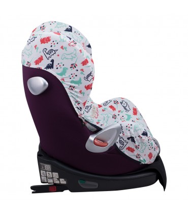 Cybex Sirona Q y Z i size - Vista lateral Dino Party
