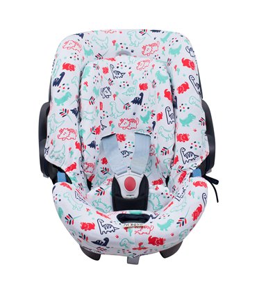 Cybex Aton 4 - Vista frontal Dino Party