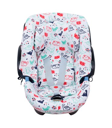 Cybex Aton 5 y Gb Idan - Vista frontal Dino Party