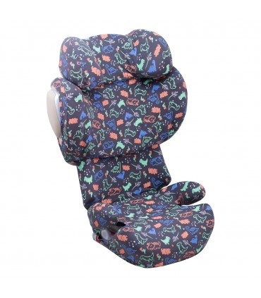 Cybex Solution Q2 y Q3 - Vista 3/4 desplegada Happy Dino