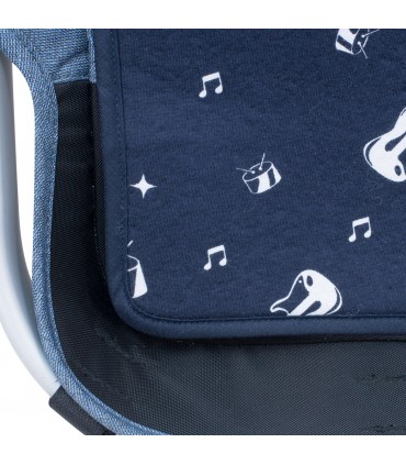 cochecito gemelar - Detalle estampado Rock hero