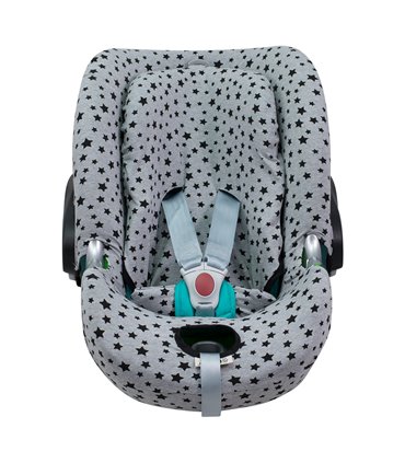 Cybex Aton Q - Vista frontal Black Star