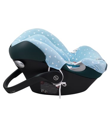Cybex Aton Q - Vista lateral Blue Sparkles