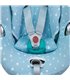 Cybex Aton Q - Detalle ojal Blue Sparkles