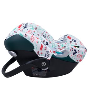 Cybex Aton Q - Vista lateral Dino Party